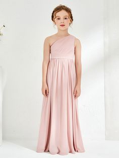 Bridesmaid Dress Dusty Rose, Junior Dress, Dusty Rose Bridesmaid Dresses, Junior Bridesmaid Dress, Dusty Rose Dress, Pleated Chiffon, Dress Dusty, Junior Bridesmaid Dresses, Junior Bridesmaid