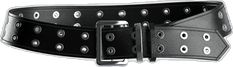 Edgy Black Belt Buckles, Edgy Black Belt Buckle With Removable Belt, Black Punk Belt With Rivets, Trendy Black Belts With Rivets, Eyelet Belt, White Corset Dress, Rhinestone Top, White Corset, Mesh Maxi Dress