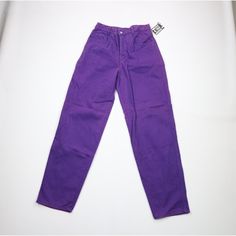 Nos Vintage 90s Streetwear Mens 30x32 Baggy Fit Tapered Leg Denim Jeans Purple Mens Jeans New With Defects. Has Discoloring/Storage Sun Fade. Mens Size 30 Measurements Are: 15 Inches Across The Waist Laid Flat 32 Inch Inseam 44.5 Inches From Top To Bottom 7.5 Inch Leg Open Purple Cotton Check Out My Other Items In My Store! Pr1598 Hh Purple Pants For Men, Purple Mens Jeans, Vintage Jeans Mens, Mens Taper, Tapered Leg Jeans, Streetwear Mens, 90s Streetwear, Baggy Fits, Vintage Jeans