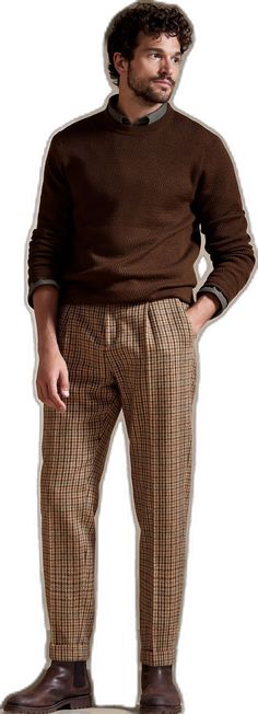 Fall Tweed Trousers, Formal Tweed Pants For Fall, Tailored Tweed Pants For Fall, Tweed Bottoms For Workwear In Fall, Fall Tweed Bottoms For Work, Tailored Herringbone Pants For Fall, Tailored Herringbone Pattern Pants For Fall, Classic Tweed Bottoms For Fall, Tweed Bottoms For Business Casual In Fall