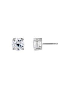 Adinas Jewels Juliette Cubic Zirconia Stud Earrings Adinas Jewels, College Wardrobe, Earrings Diamond, Diamond Stud Earrings, Diamond Stud, Online Earrings, Diamond Earrings Studs, Silver Earrings Studs, Eden