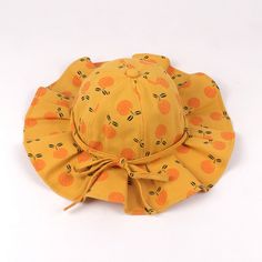 Keep your little one stylish and shaded on sunny days with our Fruits/Pattern Print Bowknot Bucket Hat! Featuring a playful fruit or pattern print, this hat adds a fun and colorful touch to any outfit. The wide brim provides excellent sun protection for your child's face and neck, while the soft fabric ensures comfort throughout the day. Complete with a cute bowknot detail, this hat is as adorable as it is practical. Material: Cotton. Kids Sun Hat, Girls Sun Hat, Hat For Kids, Baby Sun Hat, Hat Print, Age 10, Cotton Hat, Stylish Hats, Trendy Prints