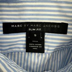 marc jacobs slim fit blue stripe button up long sleeve shirt Size S #marcjacobs #mensfashionstyle #menswear Swimwear Suits, Vintage Clothes Women, Button Up Long Sleeve, Cufflinks Men, Men's Coats And Jackets, Ties Mens, Fun To Be One, Mens Coats, Blue Stripes