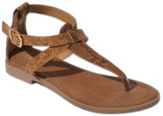 Chic Brown Adjustable T-strap Sandals, Adjustable Faux Leather Sandals For Vacation, Trendy Brown T-strap Sandals For Spring, Trendy T-strap Adjustable Sandals, Trendy Adjustable T-strap Sandals, Adjustable Strappy Synthetic T-strap Sandals, Chic Adjustable T-strap Sandals, Adjustable Strappy T-strap Sandals In Synthetic, Adjustable Trendy Synthetic T-strap Sandals