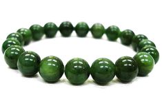 Green Jade Smooth Round Adjustable Beaded Healing Bracelet Material- Natural Jade Gemstone Benifits:- Manifest wealth As a stone of luck, green jade is especially lucky if you're starting a new career or business. Inspire healing Featuring a soothing quality of energy, the jade stone is believed to help in many issues concerning the body. Offer protection The Chinese believe that jade has frequencies that can counter the negative energy in our surroundings. Wear this stunning bracelet to attract Green Crystal Bracelet, Healing Crystals For You, Jade West, Mala Beads Bracelet, Green Beaded Bracelets, Jade Crystal, Nephrite Jade, Bracelet Women, Jade Bracelet