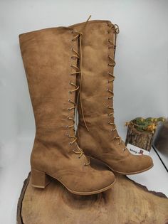 Wide Calf Brown Leather Lace-up Boots, Brown Wide Calf Lace-up Boots, Winter Lace-up Suede Heeled Boots, Lace-up Suede Heeled Boots For Winter, Fall Lace-up Mid-calf Boots With Leather Sole, Lace-up Mid-calf Boots With Leather Sole For Fall, Fall Mid-calf Lace-up Boots With Leather Sole, Brown Suede Lace-up Hiking Boots, Brown Lace-up Suede Martin Boots