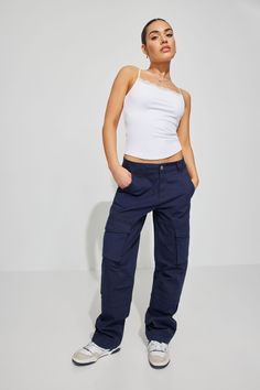 Remi Straight Cargo Pant Blue Mid-rise Cargo Pants With Patch Pockets, Mid-rise Cargo Pants With Patch Pockets For Everyday, Everyday Mid-rise Cargo Pants With Patch Pockets, Mid-rise Cotton Parachute Pants With Pockets, Everyday Mid-rise Cargo Pants With Side Pockets, Mid-rise Pants With Cargo Pockets For Everyday, Everyday Mid-rise Pants With Cargo Pockets, Everyday Utility Cotton Cargo Jeans, Everyday Cotton Utility Cargo Jeans