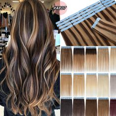 Remy Tape in 100% Human Hair Extensions Skin Weft Ombre Straight Hot 20" 22" 24" Hair Type US HIGH QUALITY --- 100% Virgin Human Hair Remy Tape In Hair Extensions, Invisible Thick-Glue Seamless Fusion Skin Weft. Length & Weight Width Per Piece: 4CM Weigth / Piece: 2G, 2.5G 20PCS = 40G / 50G 40PCS = 80G / 100G 60PCS = 120G / 150G 12 Inch  ( 2G Per Piece, 20PCS ~ 40G, 40PCS ~ 80G, 60PCS ~ 120G) 14 Inch  ( 2G Per Piece, 20PCS ~ 40G, 40PCS ~ 80G, 60PCS ~ 120G ) 16 Inch  ( 2,5G Per Piece, 20PCS ~ 50G Dark Brown To Light Brown, Dark Brown Ombre, Light Auburn, 100 Human Hair Extensions, Tape In Extensions, Natural Blondes, Bleach Blonde, Tape In Hair Extensions, Dark Blonde