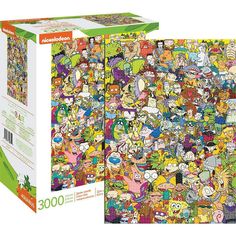 the puzzle box is full of cartoon characters