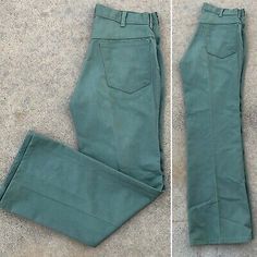 Vintage Lion Apparel Pants Talon 42 Zipper Work Uniform Green 34 (33 1/2” Waist) | eBay Fitted Cotton Bottoms With Zipper Closure, Fitted Bottoms With Zip Fly And Standard Cut Leg, Green Full-length Work Pants With Hip Pockets, Green Bottoms With Zipper Closure For Fall, Fitted Pants With Zip Fly, Fitted Green Pants With Hip Pockets, High Waist Cotton Pants With Zipper Closure, High-waist Cotton Pants With Zipper Closure, Fitted Full-length Pants With Zip Fly