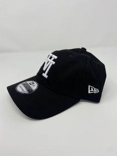 "-Upside Down \"LA\" -New Era 9Twenty Dad Hat -color: Black (white Thread)" Black Baseball Cap With Curved Visor For Spring, Black Curved Bill Dad Hat For Spring, Black Snapback Hat With Curved Bill For Spring, Black Curved Brim Dad Hat For Spring, Curved Bill Black Hat For Spring, Black Curved Bill Hat For Spring, Black Curved Visor Hat For Spring, Black Spring Hat With Curved Visor, Black Dad Hat Baseball Cap For Spring