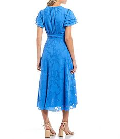 Women's Midi Dresses | Dillards.com Daywear Fitted Ruffle Dress With Flutter Sleeves, Fitted Ruffle Dress With Flutter Sleeves For Daywear, Fitted Dress With Butterfly Sleeves For Garden Party, Fitted Garden Party Dress With Butterfly Sleeves, Spring Evening Ruffle Dress With Short Sleeves, Summer Formal Dress With Ruffle Sleeves, Formal Summer Dress With Ruffle Sleeves, Fitted Dress With Ruffle Hem And Butterfly Sleeves, Fitted Midi Dress With Ruffles And Butterfly Sleeves