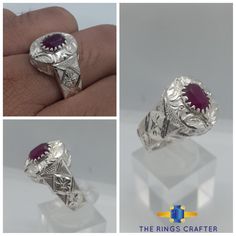 Ruby Gemstone Ring Ruby Stone Ring, Mens Ruby Ring, Red Ruby Ring, Rubin Ring, Silver Ruby Ring, Ruby Wedding Rings, Ruby Rings, Ring Ruby, Ring Mens