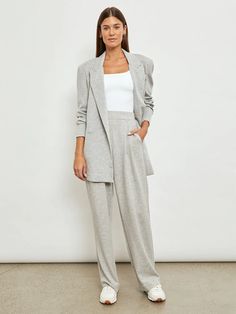 Scuba Trouser Pant - Heather Grey – Carbon38 Travel Lounge, Carbon 38, Trouser Pants, Travel Outfit, Blazer Suit, Heathers, Athleisure, Double Breasted, Heather Grey