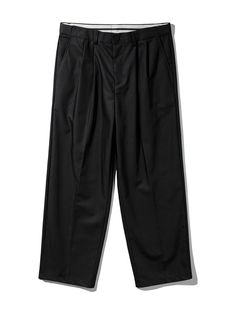 Color : BlackCountry of Origin : China Black Straight-leg Pleated Pants, Black Straight Leg Pleated Pants, Black Pleated Straight-leg Pants, Black Pleated Straight Leg Pants, Tailored Black Pleated Pants, Classic Black Pleated Pants, Black Pleated Bottoms For Business Casual, Black Pleated Tapered Leg Pants, Pleated Black Pants For Fall