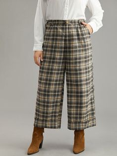 Shop Plaid Button Detail Straight Leg Pants at BloomChic. Plus Size Clothing & Plus Size Pants. BloomChic is a digital-first fashion and lifestyle destination for modern women sizes 10-30. Casual Winter Pants With Buttons, Wide Leg Pants With Button Closure For Winter, High Waist Winter Bottoms With Buttons, Wide Leg Pants With Button Cuffs For Fall, Casual Wide-leg Pants With Button Cuffs, Relaxed Fit Ankle-length Bottoms With Button Closure, Fall Wide Leg Pants With Buttons, Fall Wide-leg Pants With Button Closure, Fall Ankle-length Pants With Button Closure