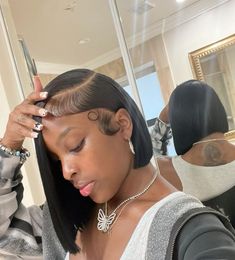 Sidepart Bob, Bob Quickweave, Quickweave Hairstyles, Quickweave Bob, Side Part Bob, Side Part Hairstyles, Affordable Wigs, Curly Bob Wigs, Baby Hairs