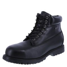 Men's Buster Waterproof Steel Toe Boot - Black - C218997ZNGX - Men's Shoes, Work & Safety  #WorkSafety #Men's #Shoes # #Work #& #Safety Black Waterproof Lace-up Boots With Reinforced Toe, Black Synthetic Waterproof Boots With Reinforced Toe, Black Synthetic Ankle Waterproof Boots, Black Synthetic Outdoor Work Boots, Outdoor Black Slip-resistant Work Boots, Slip-resistant Black Boots For Outdoor Activities, Black Synthetic Waterproof Boots With Round Toe, Black Waterproof Boots With Round Toe, Black Slip-resistant Boots For Outdoor Activities