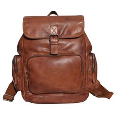 COGNAC Brown Travel Bags With Buckle Closure, Leather Backpack With Buckle Closure For Everyday Use, Leather Backpack With Buckle Closure, Everyday Backpack With Buckle Closure, Leather Travel Backpack With Buckle Closure, Classic Travel Bags With Buckle Closure, Travel Backpack With Buckle Closure, Fashion Background, Feeding America