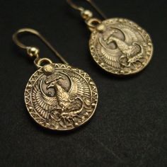 Handmade antiqued dainty birthday gift Scorpio earrings. This charm has the phoenix protecting the Scorpio.Handmade antiqued bronze coin charm with the zodiac sign of Scorpio for people born between October 24 to November 22.Scorpio are: Resourceful, Brave, Passionate, Stubborn, True Friend.The concept of the zodiac originated in Babylonian astrology, and was later influenced by Hellenistic culture. According to astrology, celestial phenomena relate to human activity on the principle of "as abov Capricorn Earrings, Pisces Birthday, Aries Birthday, As Above So Below, Zodiac Birthdays, Antique Coins, Cameo Jewelry, Coin Earrings, Human Activity