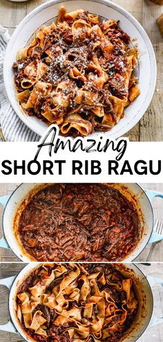 an amazing short rib ragu recipe that's ready in less than 30 minutes