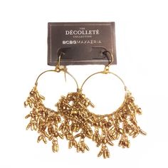 Bcbg Maxazria Earrings Gold-Toned Chandelier Hoop Beaded Boho Style $68 Faux Gold Color: Bronze-Gold Originally $68 Chic Gold Beaded Dangle Earrings, Chic Gold Dangle Beaded Earrings, Gold Beaded Small Hoop Earrings For Party, Brass Dangle Hoop Earrings For Party, Party Brass Dangle Hoop Earrings, Red Chandelier, Pearl Chandelier, Earring Hoop, Ear Ring