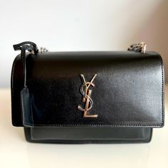 Ysl Sunset Newsilver Hardware!! Comes With Dust Bag And Third Party Authentication From Dr. Runway!! Sunset Color, Sunset Colors, Third Party, Limited Time, Dust Bag, Bag Lady, Shoulder Bag, Silver, Color