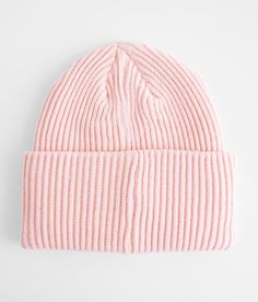 C.C® Ribbed Beanie - Pink , Women's Blushpink Rubber patch beanie One size fits most. 50% Viscose 30% Polyester 20% Nylon. Hand wash cold. Do not bleach. Do not tumble dry. Do not iron. Do not dry clean. Apparel & Accessories > Clothing Accessories > Hats Trendy Ribbed Beanie For Cold Weather, Pink Spring Beanie Cap, Casual Pink Beanie For Spring, Spring Beanie, One Size Fits Most, Spring Solid Color Beanie, One Size Fits Most, Trendy Pink Beanie For Spring, Pink Casual Beanie Cap, Casual Pink Beanie, Pink Cotton Beanie, One Size Fits Most