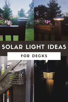 the solar light ideas for decks are easy to make and great for any outdoor space