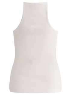 Givenchy rhinestone-embellished Top - Farfetch Elegant White Tank Top With Straps, Elegant White Top With Tank Straps, Chic White Tops With Tank Straps, Chic White Tank Top, Elegant White Scoop Neck Tank Top, Elegant Crew Neck Tank Top For Summer, Elegant Crew Neck Tank Top, Wedding Guest Looks, Yoko London