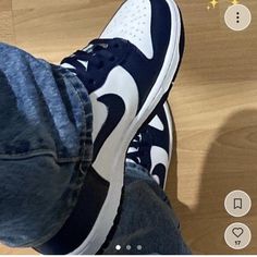 Blue / Navy And White High Top Nike Dunks #Brandymelville #Rorygilmore #Nikedunks #Downtowngirl #Dunks Blue Navy Nike Shoes Blue, Boty Nike, Navy Blue Shoes, Dr Shoes, All Nike Shoes, Shoes Outfit Fashion, Nike Sb Dunk Low, Skateboard Shoes, Cute Nike Shoes