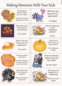 Thanksgiving Lunch, Lunchbox Jokes, Thanksgiving Activity, Thanksgiving Treats, Funny Jokes For Kids, Thanksgiving Traditions, Thanksgiving Family