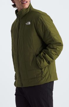 This versatile jacket warmed with Heatseeker™ Eco insulation and a water-repellent finish can act as a mid-layer or as a stand-alone jacket. 27" length (size Medium) Front zip closure with interior draft flap Stand collar Elastic binding on cuffs Secure-zip hand pockets Heatseeker Eco insulation is made from 100% recycled-polyester fiber and stays warm during both wet and dry conditions 50-denier 76 g/m² plain weave with non-PFC durable water-repellent (non-PFC DWR) finish Lined, with 100 g Heat Green Midweight Nylon Outerwear, Functional Green Puffer Jacket With Long Sleeves, Recycled Polyester Long Sleeve Outerwear For Outdoor Activities, Functional Green Long Sleeve Puffer Jacket, Quilted Jacket With Detachable Hood For Outdoor, Outdoor Quilted Jacket With Detachable Hood And Long Sleeves, Outdoor Quilted Jacket With Detachable Hood, Insulated Long Sleeve Outerwear For Outdoor Activities, Insulated Long-sleeved Outerwear For Outdoor Activities