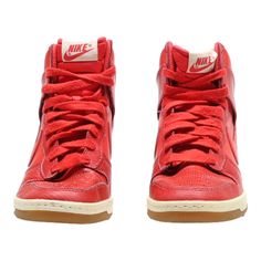 Experience the best with the NIKE Dunk High Top Trainers. These dunk high top trainers in Red, crafted with Red Leather Womens, offer unparalleled comfort. Available in size UK 3.5, they're perfect for any event. > All footwear undergoes thorough professional cleaning using advanced ozone technology, ensuring exceptional quality and hygiene every time. >Size: UK 3.5 >Condition: Good High Top Trainers, 5 Gifts, Nike Dunk High, Dunk High, Professional Cleaning, Nike Dunk, Nike Dunks, High Top, Red Leather