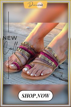 Women Artisanal Sandals Flip-flops Handmade Greek Style Boho Flip Flop Sandals Streetwear Fashion Shoes Women Chaussures Femme Summer Vacation Toe Loop Slippers, Pink Adjustable Open Toe Slippers, Adjustable Slip-on Toe Ring Sandals For Vacation, Adjustable Toe Ring Slip-on Sandals For Vacation, Adjustable Flat Toe Ring Sandals For Beach, Pink Bohemian Sandals For Vacation, Pink Closed Toe Slippers For Beach, Multicolor Closed Toe Slippers For Beach, Pink Closed Toe Beach Slippers