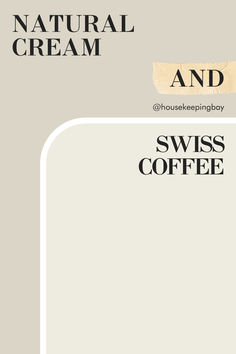 an advertisement for a coffee shop with the words'natural cream and swiss coffee '