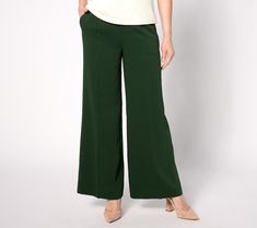 These impeccably tailored trousers channel old-school Hollywood glam -- and (surprise!) they feature an adjustable waist. Timeless and chic for business, entertaining, or lounging on a chaise. From BEAUTIFUL by Lawrence Zarian.