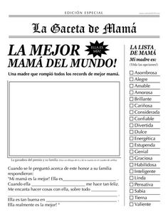 the front page of a spanish newspaper