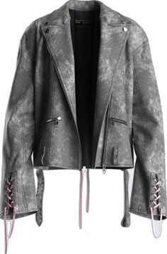 Vegan Leather Jacket, Black Vegan, Metal Trim, Pink Lace, Belt Buckle, Vegan Leather, Faux Leather, Leather Jacket, Buckle