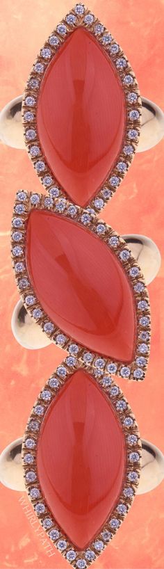 #coral #diamonds #rings #jewelry #jewels Source:1stdibs.com Diamonds Rings, You Are Wonderful, Rings Jewelry, Chic Style, Blush, Diamonds