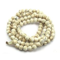 Arca Shell 108 Bead Mala Bead Size 10mm Strand Approx. 37" Strung on cotton cord Origin is Nepal White 8mm Healing Beads, Adjustable White Mala With 8mm Beads, Adjustable White Mala With Gemstone Beads, White Adjustable Mala With Gemstone Beads, Adjustable White Gemstone Beads Mala, White Necklace With Round Beads, White Wooden Beads Necklaces For Healing, White Wooden Beads Necklace For Healing, Beige Wooden Beaded Bracelets