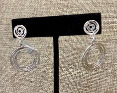 Handmade with a unique abstract circle design with a post. .925 sterling silver. Abstract Circle, Liquid Silver, Circle Design, Sterling Silver Earrings, Silver Earrings, 925 Sterling Silver, Sterling Silver, Silver, Design