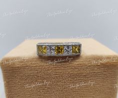 PRODUCT DESCRIPTION This ring is a vintage style ring. Main Stone :- Moissanite Main Stone Color :- Yellow And White Main Stone Carat :- 2.0 (Approx) Metal :- 935 Argentium Silver Main Stone Cut :- Princess Cut This beautiful silver ring is handmade item made to order. This can be personalized, If you prefer inside engraving. Please submit your Personalized request in the buyer's note section, We will make your personalized engraving free of cost as gift. ✤ ✤ ✤ FEEDBACK ✤ ✤ ✤ Once you receive the item, we will ask you to leave us a Positive feedback with all 5 stars. Please do not hesitate to contact us for any reason. We also kindly request that please don't leave a negative or neutral feedback without contacting us first. We will try our best to resolve any problems that you may have wit Princess Cut Diamond Engagement Ring, Beautiful Silver Rings, Antique Engagement Ring, Vintage Style Rings, Princess Cut Diamond, Antique Engagement, Argentium Silver, Antique Engagement Rings, Don't Leave