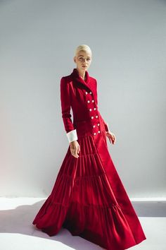 Elevate your style with our exquisite Women's Custom-made Red Velvet Long 4-tier Shawl Lapel Classic Blazer Dress. This captivating ensemble is the epitome of sophistication and versatility, perfectly suited for a wide range of occasions, from office attire to glamorous winter prom parties and elegant weddings. Crafted with meticulous attention to detail, this blazer dress is ideal for the modern woman who seeks a timeless and distinctive look. Design Details: 1. Luxurious Red Velvet: Our blazer dress features sumptuous red velvet fabric that exudes opulence and warmth. The rich, deep hue of red velvet adds a touch of regal charm to your attire, ensuring you stand out at any event. 2. Shawl Lapel Elegance: The shawl lapel design adds a touch of classic sophistication to the blazer dress. I Wedding Bridesmaid Outfit, Dinner Winter, 2019 Couture, Dress Office, Elegant Attire, Bridesmaid Outfit, Classic Blazer, Office Attire, Wedding Bridesmaid