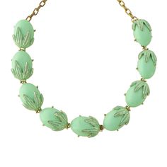 "Measurements are:  Length of necklace is 13\" at its shortest length, 16\" at its longest length, and fruit links are 1\" long and 3/4\" high.   Condition: it is in fair to good vintage condition, with the exception of some light wearing off of the mint enamel throughout, some wear between the links, and some visible wearing off of the silver plating on the back of the necklace.  Hook affixes easily and is in working condition.  Fits like:  it best fits those with x-small to larger necks.  It i Retro Kawaii, Vintage Mint Green, Dress Up Day, Green Fruit, Le Crochet, 1950s Vintage, Raisin, Mint Green, My Jewellery