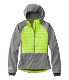 This high-visibility jacket is designed for cold-weather hiking, Nordic skiing and snowshoeing. Lightweight ColdShield™ insulation provides reliable warmth over the torso. Slightly Fitted. 80 grams of Coldshield insulation in front chest panel. 100% recycled polyester plain weave. Machine wash and dry. Built-in stretch for full range of motion. Wind- and water-resistant shell is made from bluesign®-approved recycled polyester that helps offset impact to the environment. Zippered front pockets an Nylon Hiking Outerwear With Reflective Details, Winter Nylon Windbreaker For Running, Reflective Nylon Outerwear For Hiking, Winter Running Nylon Windbreaker, Reflective Winter Outerwear For Outdoor Activities, Winter Outdoor Reflective Outerwear, Winter Waterproof Outerwear For Running, Waterproof Winter Outerwear For Running, Winter Running Waterproof Outerwear