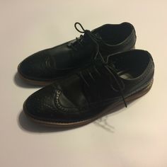 Harrison Myles Perforated Wingtip Derby Dress Brogue Shoes Black Size 10.5 Continue: Previously Owned and Used shows some wear FLAWS:    Previously Used Size: Men's 10.5 Color: Black Style: Lace Up Model: C-1603 Black Brogue Lace-up Dress Shoes, Black Brogue Lace-up Shoes For Derby, Black Wingtip Lace-up Shoes With Perforated Toe Box, Business Oxfords With Perforations And Round Toe, Black Wingtip Dress Shoes For Office, Black Brogue Dress Shoes For Work, Black Wingtip Lace-up Shoes For Work, Black Wingtip Oxfords For Office, Wingtip Dress Shoes With Perforations For Business