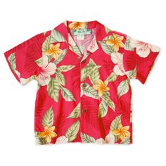 Keep your boys looking cool with these fun Hawaiian Shirts, sewn with authentic coconut buttons. Match them with shorts, pants or jeans. Sewn in Honolulu, Hawaii. Available in an array of authentic Hawaiian designs. Short sleeves, button down Real coconut buttons Sizes: 2 - 14 Rayon Poplin Made in Hawaii, USA Size Chart in Inches Shirt Size Chest Width (front & back) 2 22" 4 24" 6 26" 8 28" 10 30" 12 32" 14 34" Pali Hawaii Sandals, Aloha Dress, Hawaiian Designs, Aloha Print, Hawaii Usa, Comfy Sandals, Boy Shirt, Honolulu Hawaii, Shorts Pants