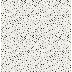 black and white polka dots on a white background