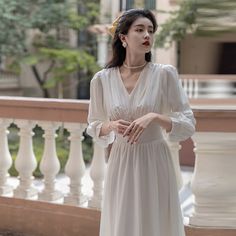 Welcome To Kukombo Official Store! Old Wedding Dresses, Cottagecore Dresses, Night Dresses, Vintage Lanterns, Dress Woman, Elegant Lady, White Midi, White Dresses For Women, Graduation Outfit